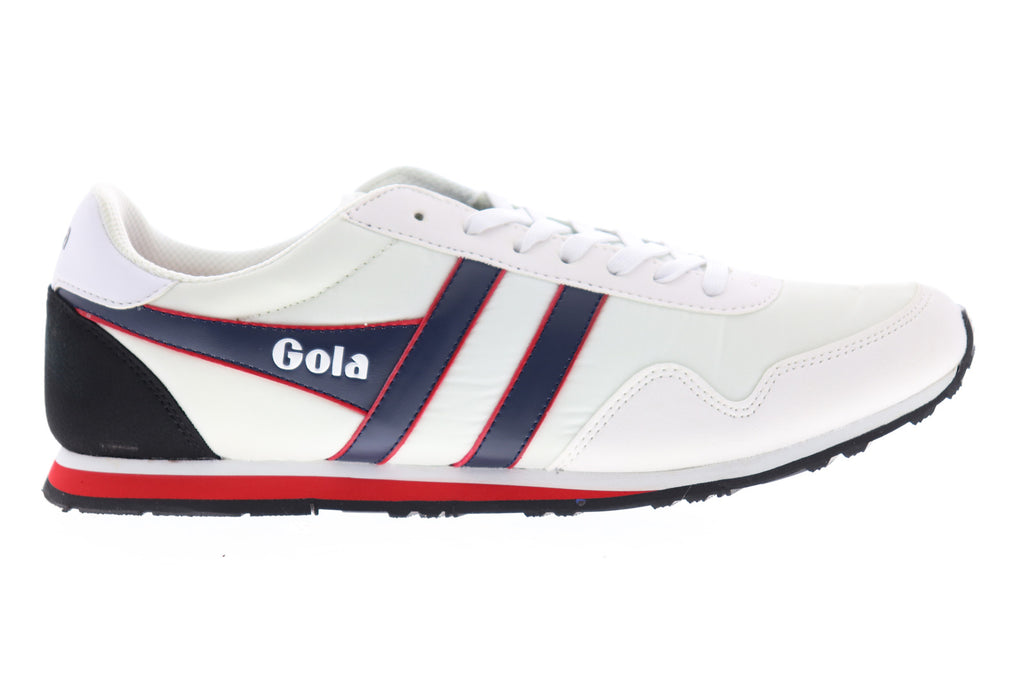 Gola Monaco CMA049 Mens White Nylon Lace Up Lifestyle Sneakers