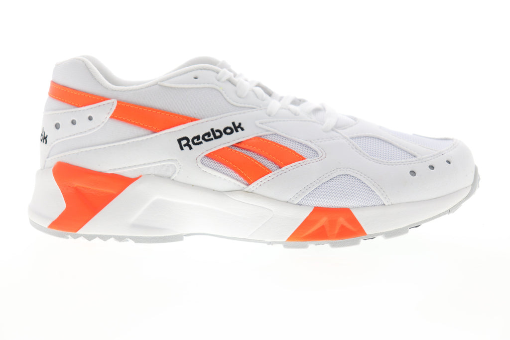 Reebok Aztrek CN7472 Mens White Suede Lace Up Lifestyle Sneakers