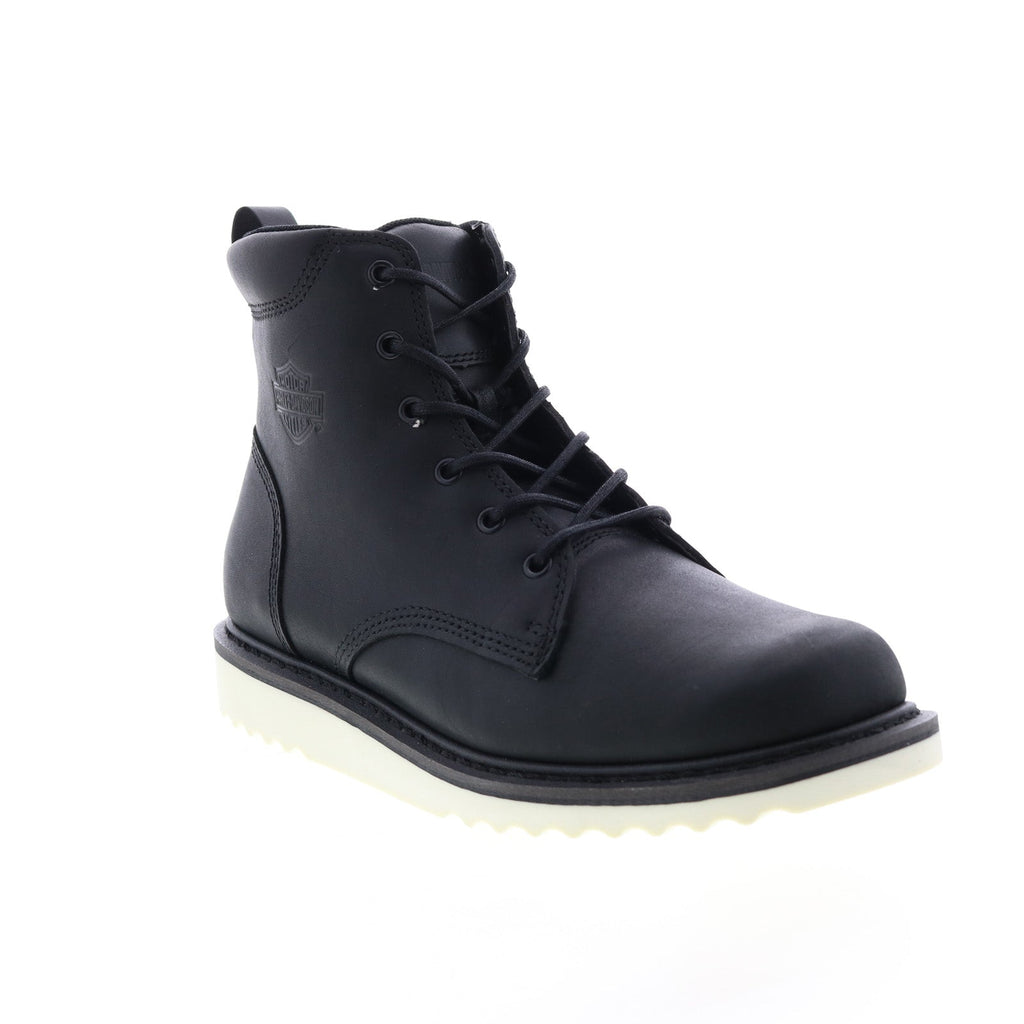 Harley-Davidson Hickman Lace D93774 Mens Black Leather 
