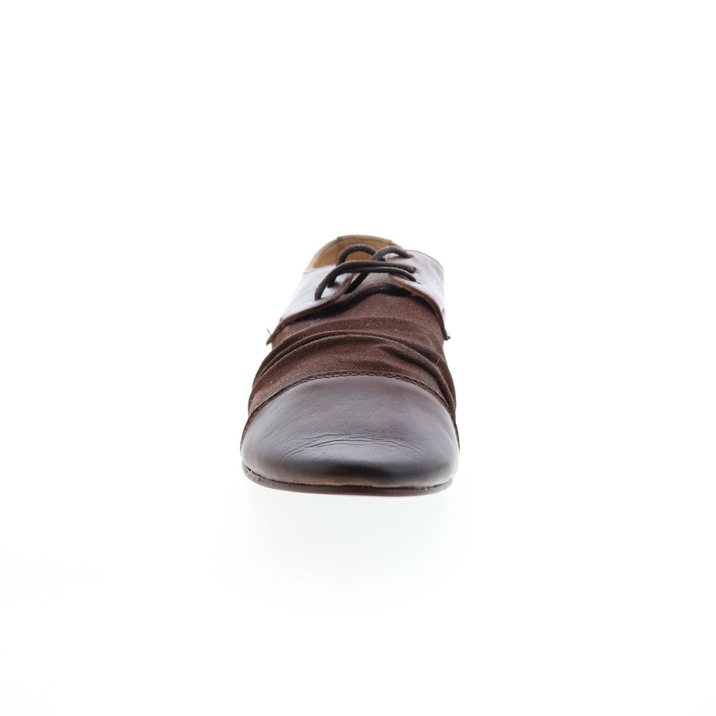 Bed Stu Rumba F301600 Womens Brown Flats Lace Up Ballet Flats Shoes ...