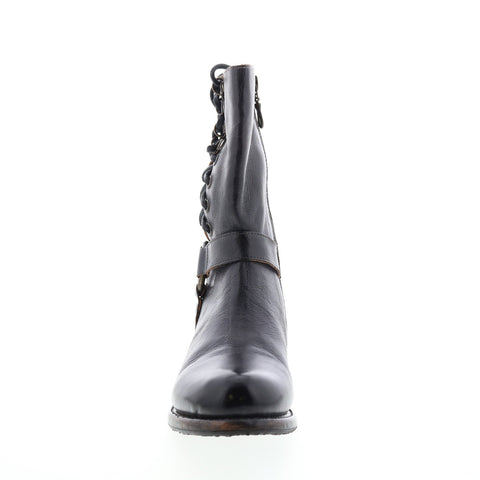 BedStu Elsworth F311025 Womens Black Leather Lace Up Casual Dress Boots