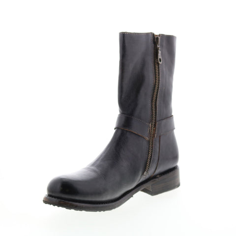 BedStu Elsworth F311025 Womens Black Leather Lace Up Casual Dress Boots