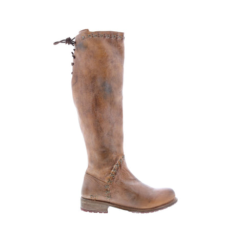 BedStu Manchester III F311029 Womens Brown Leather Lace Up Knee High Boots