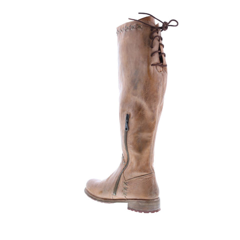 BedStu Manchester III F311029 Womens Brown Leather Lace Up Knee High Boots