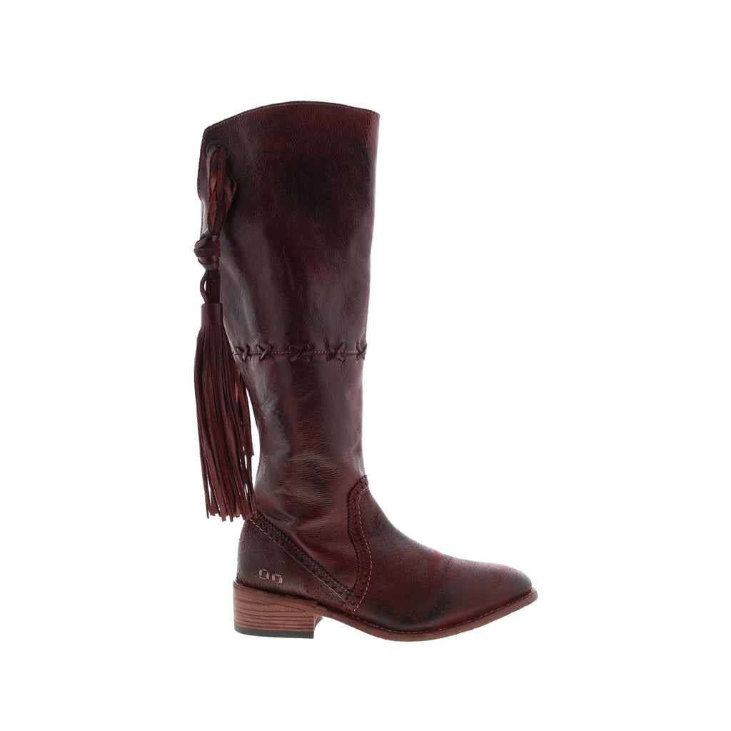 Bed Stu Eloise F328007 Womens Burgundy Leather Zipper Knee High Boots ...