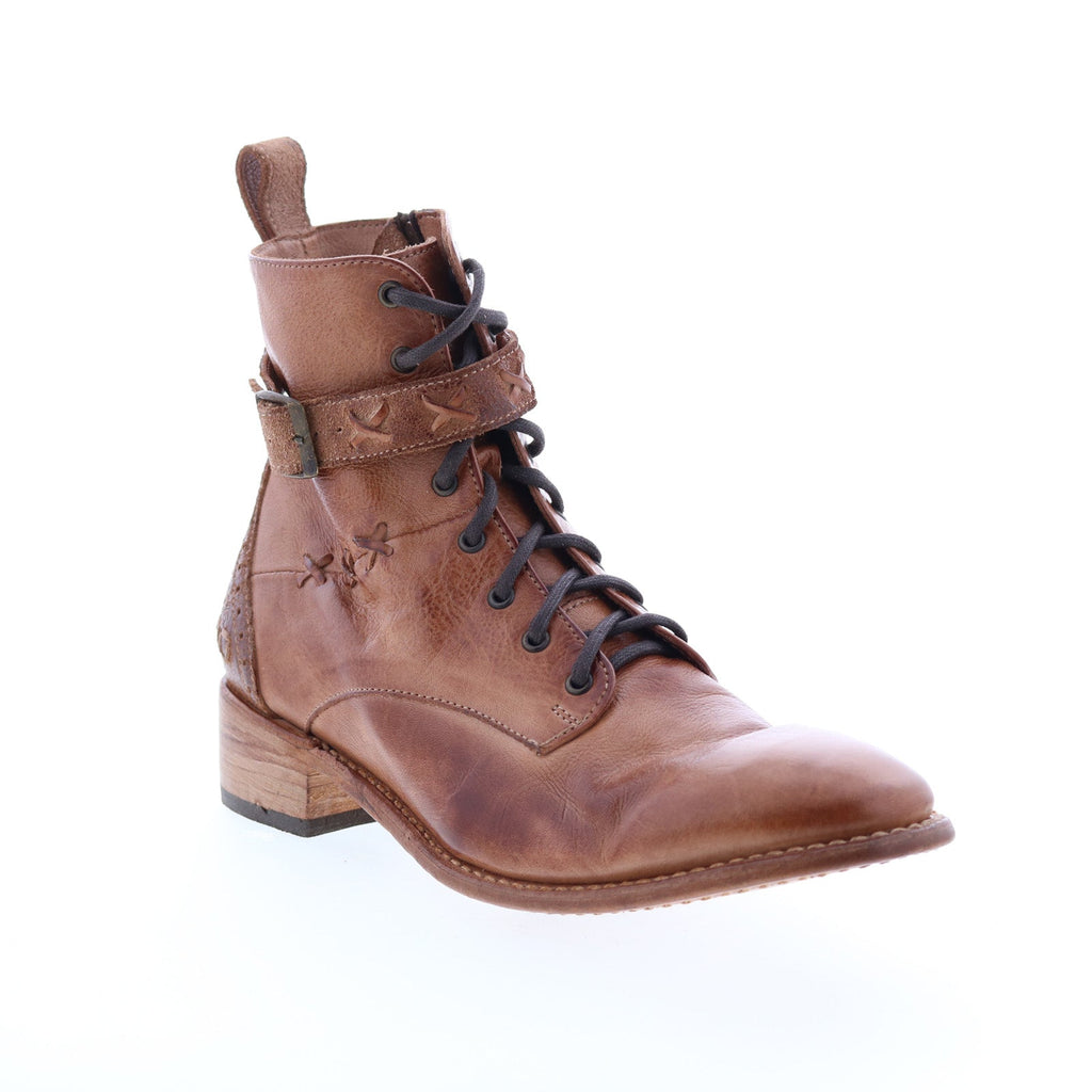 Bed Stu Era F328009 Womens Brown Leather Lace Up Casual Dress Boots