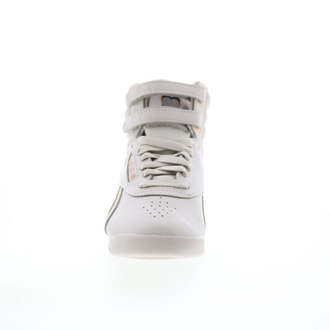 Reebok Cardi B Freestyle HI GV6614 Womens Gray Lifestyle Sneakers Shoes