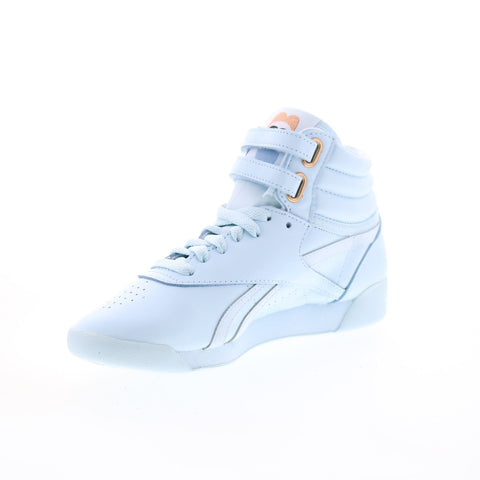 Reebok Cardi B Freestyle HI GV6615 Womens Blue Lifestyle Sneakers Shoes