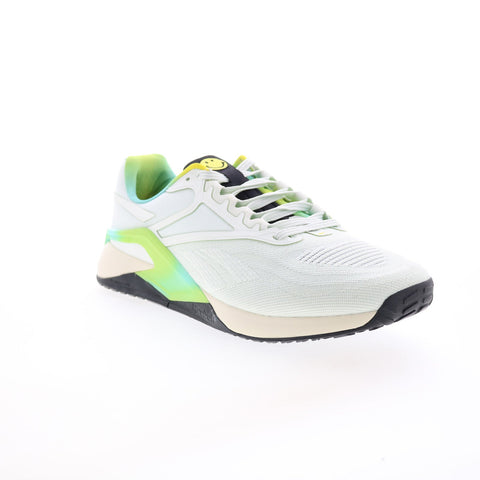 Reebok Nano X2 Smiley GW4780 Mens White Canvas Athletic Cross Training Shoes