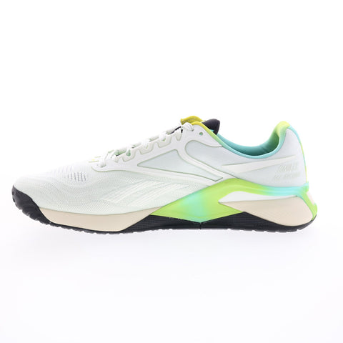 Reebok Nano X2 Smiley GW4780 Mens White Canvas Athletic Cross Training Shoes