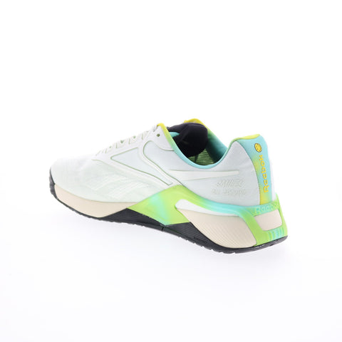 Reebok Nano X2 Smiley GW4780 Mens White Canvas Athletic Cross Training Shoes