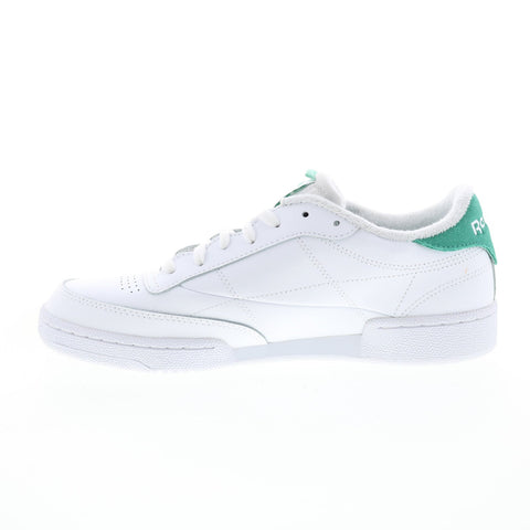 Reebok Club C 85 GW7615 Mens White Leather Lace Up Lifestyle Sneakers Shoes