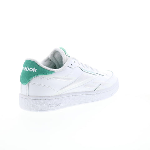 Reebok Club C 85 GW7615 Mens White Leather Lace Up Lifestyle Sneakers Shoes