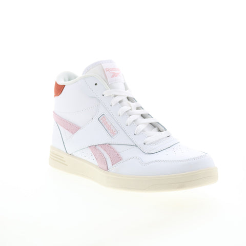 Reebok Club High GX1990 Womens White Leather Lifestyle Sneakers Shoes