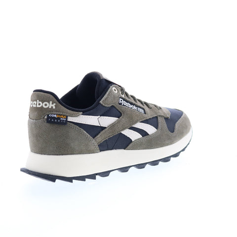 Reebok Classic Leather GX4805 Mens Green Leather Lifestyle Sneakers Shoes