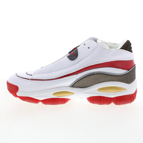 Reebok The Answer DMX GX6330 Mens White Leather Athletic Basketball Shoes