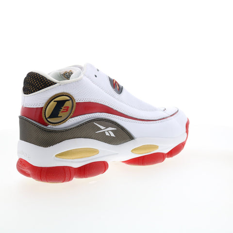 Reebok The Answer DMX GX6330 Mens White Leather Athletic Basketball Shoes