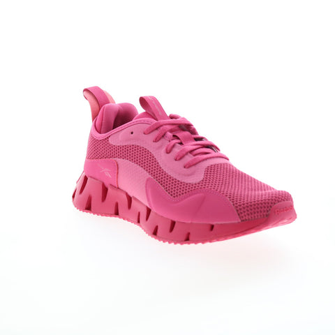 Reebok Zig Dynamica GY9267 Womens Pink Canvas Athletic Running Shoes