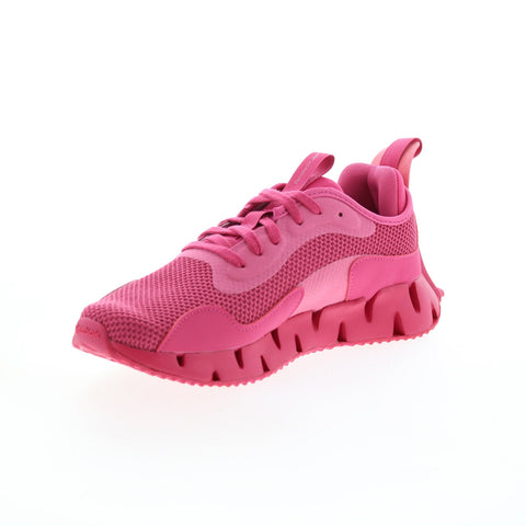 Reebok Zig Dynamica GY9267 Womens Pink Canvas Athletic Running Shoes