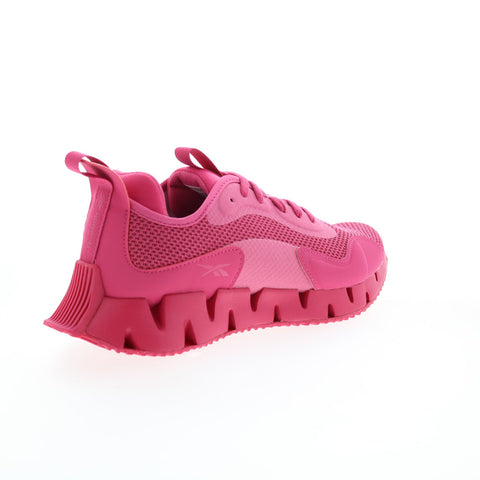 Reebok Zig Dynamica GY9267 Womens Pink Canvas Athletic Running Shoes