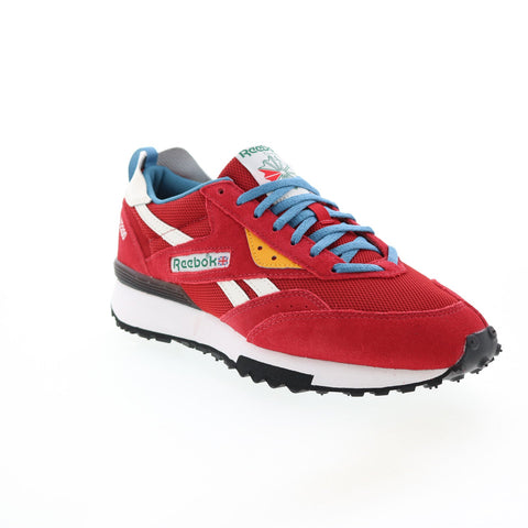 Reebok LX2200 GY9763 Mens Red Suede Lace Up Lifestyle Sneakers Shoes