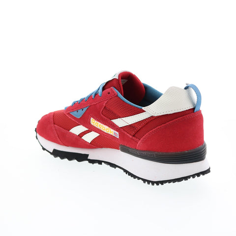 Reebok LX2200 GY9763 Mens Red Suede Lace Up Lifestyle Sneakers Shoes
