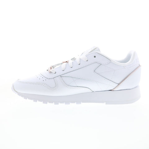 Reebok Classic Leather GZ1660 Womens White Leather Lifestyle Sneakers Shoes