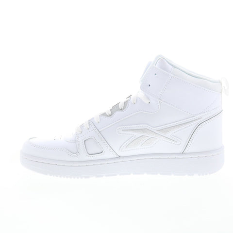 Reebok Resonator Mid GZ2712 Mens White Leather Athletic Basketball Shoes