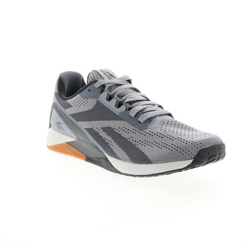 Reebok Nano X1 H02830 Mens Gray Canvas Athletic Cross Training Shoes