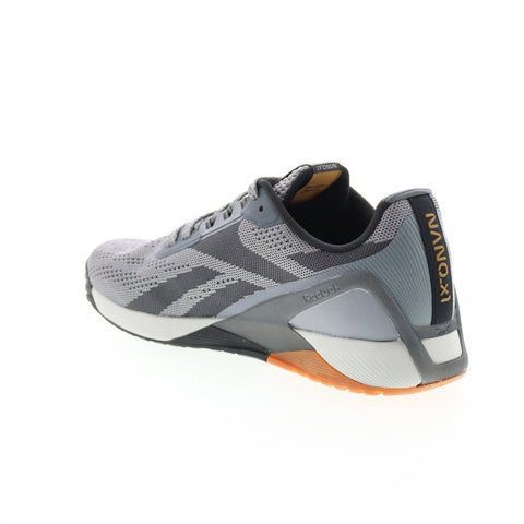 Reebok Nano X1 H02830 Mens Gray Canvas Athletic Cross Training Shoes