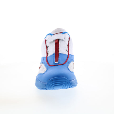 Reebok Answer IV HP3125 Mens Blue Leather Athletic Basketball Shoes