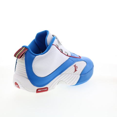 Reebok Answer IV HP3125 Mens Blue Leather Athletic Basketball Shoes