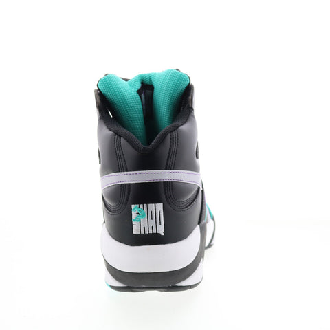 Reebok Shaq Attaq HR0501 Mens Black Leather Athletic Basketball Shoes