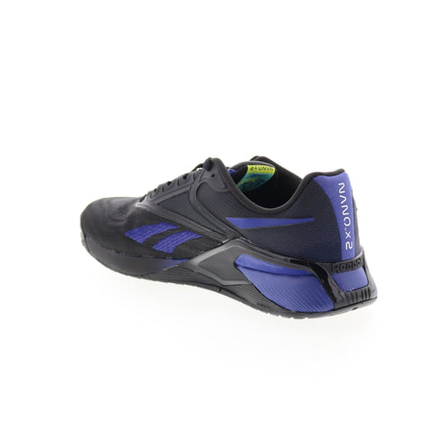 Reebok Nano X2 HR1822 Womens Black Canvas Athletic Cross Training Shoes