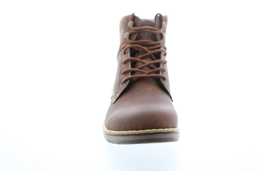 Izod Leon LEON Mens Brown Synthetic Lace Up Casual Dress  display picture 2