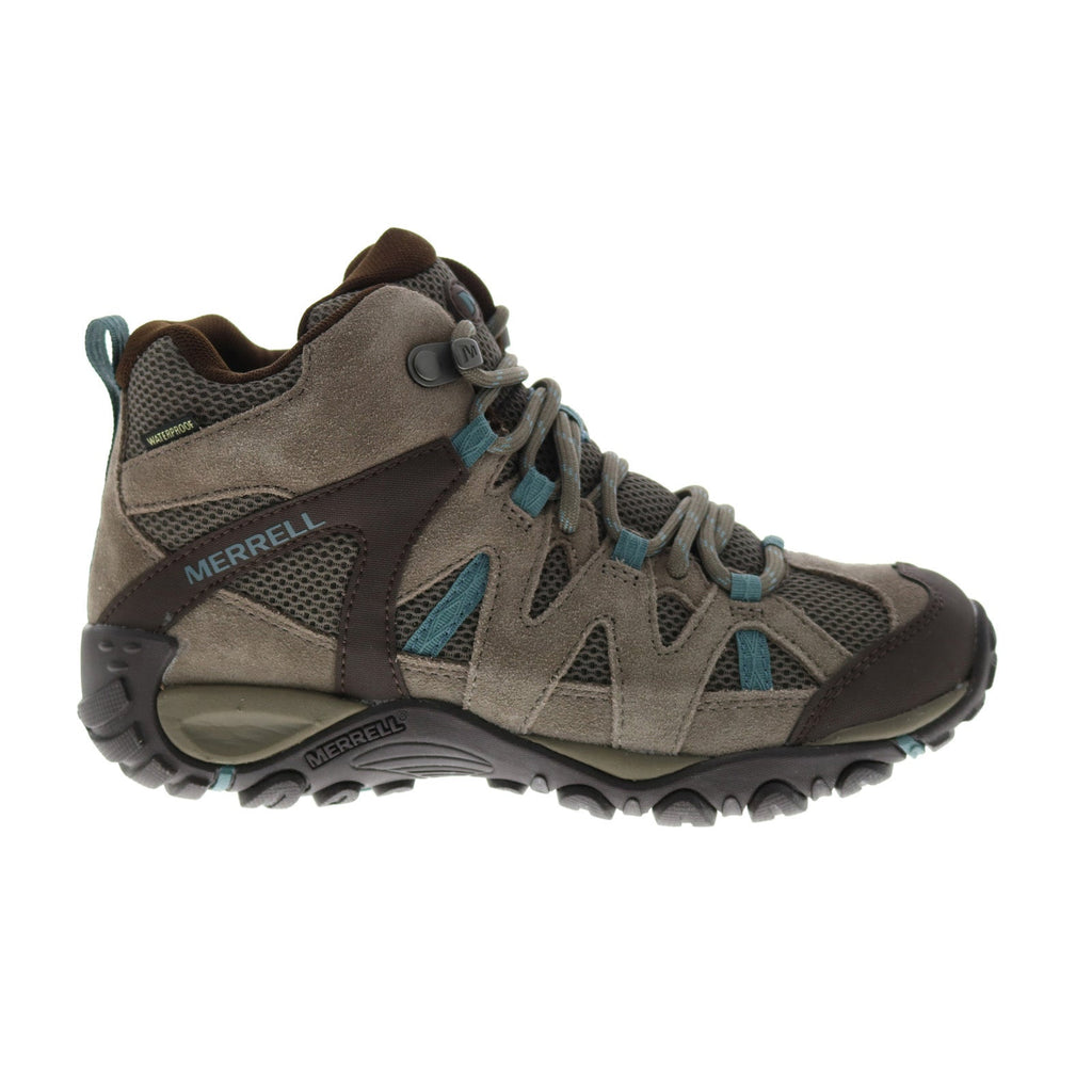 Merrell Deverta 2 Mid Waterproof J034744 Womens Gray Suede Hiking Boot - Ruze Shoes