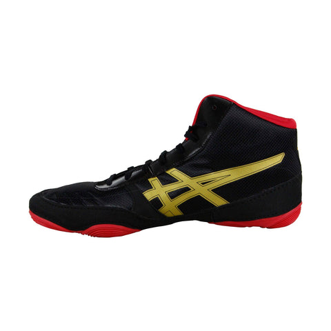 Asics Jb Elite V2.0 J501N-9094 Mens Black Canvas Athletic Boxing Wrestling Shoes