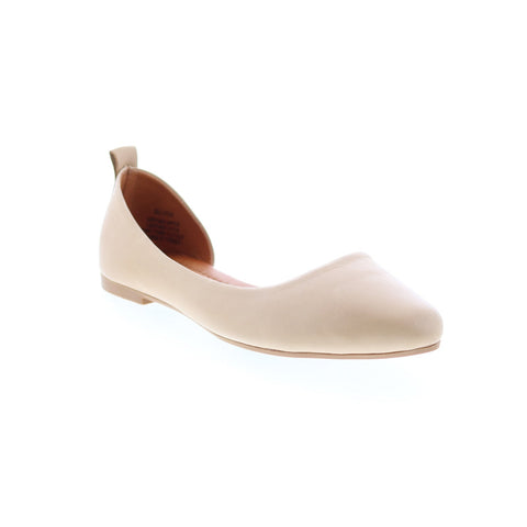 Miz Mooz Belinda Womens Brown Leather Slip On Ballet Flats Shoes