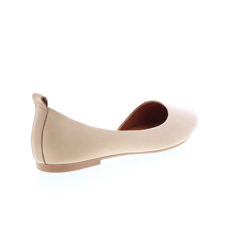 Miz Mooz Belinda Womens Brown Leather Slip On Ballet Flats Shoes