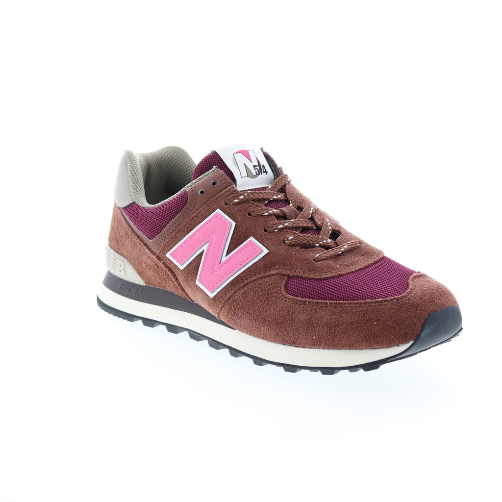 New Balance 574 U574GR2 Brown‎ Suede Lace Up Shoes Men\'s Sz 10 Women\'s Sz 11.5 New Balance 574 Brown Pink Men main image 2