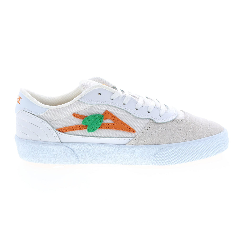Lakai Cambridge Larry June Mens White Suede Skate Inspired Sneakers Sh