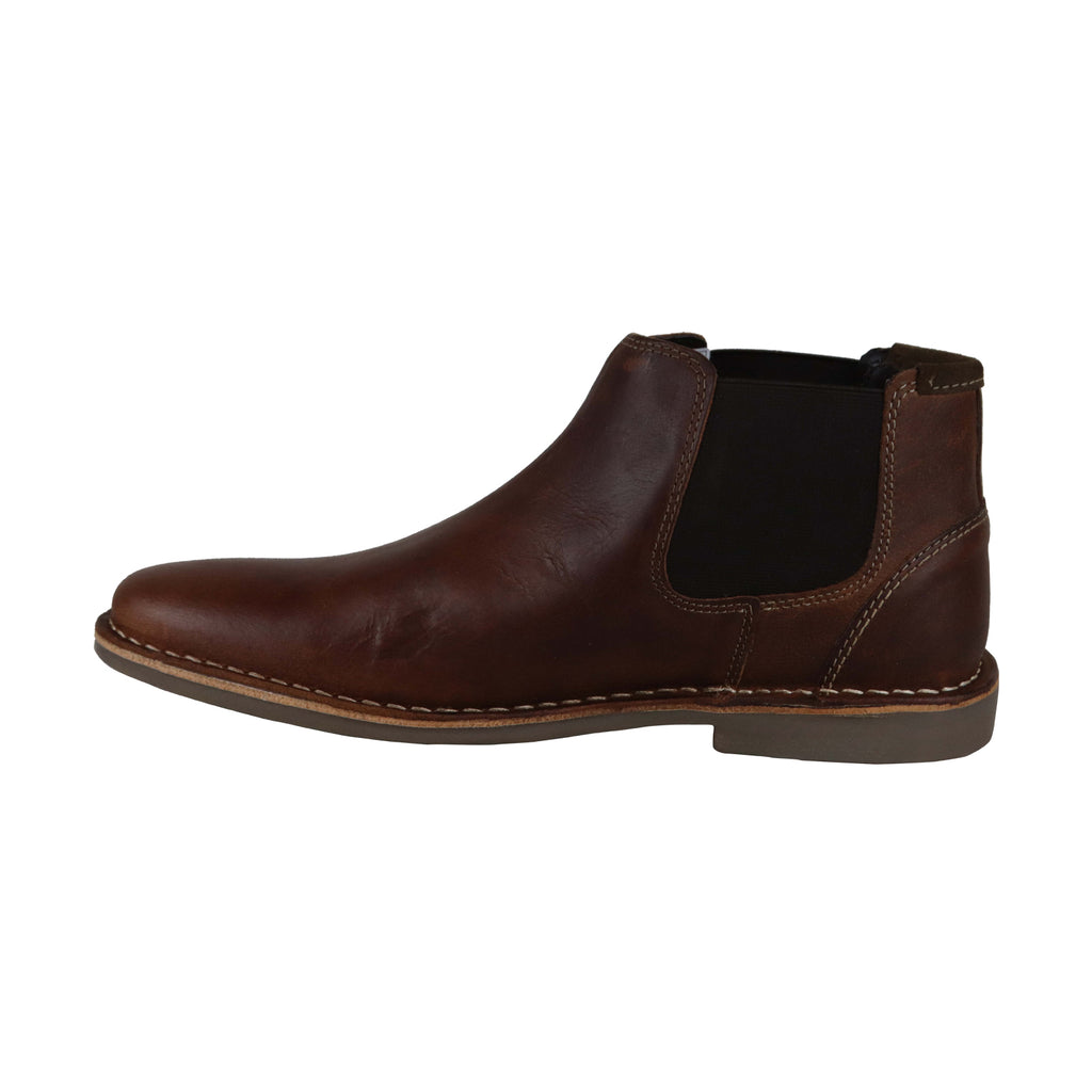 Steve Madden P-Impass Mens Brown Leather Slip On Chelsea 