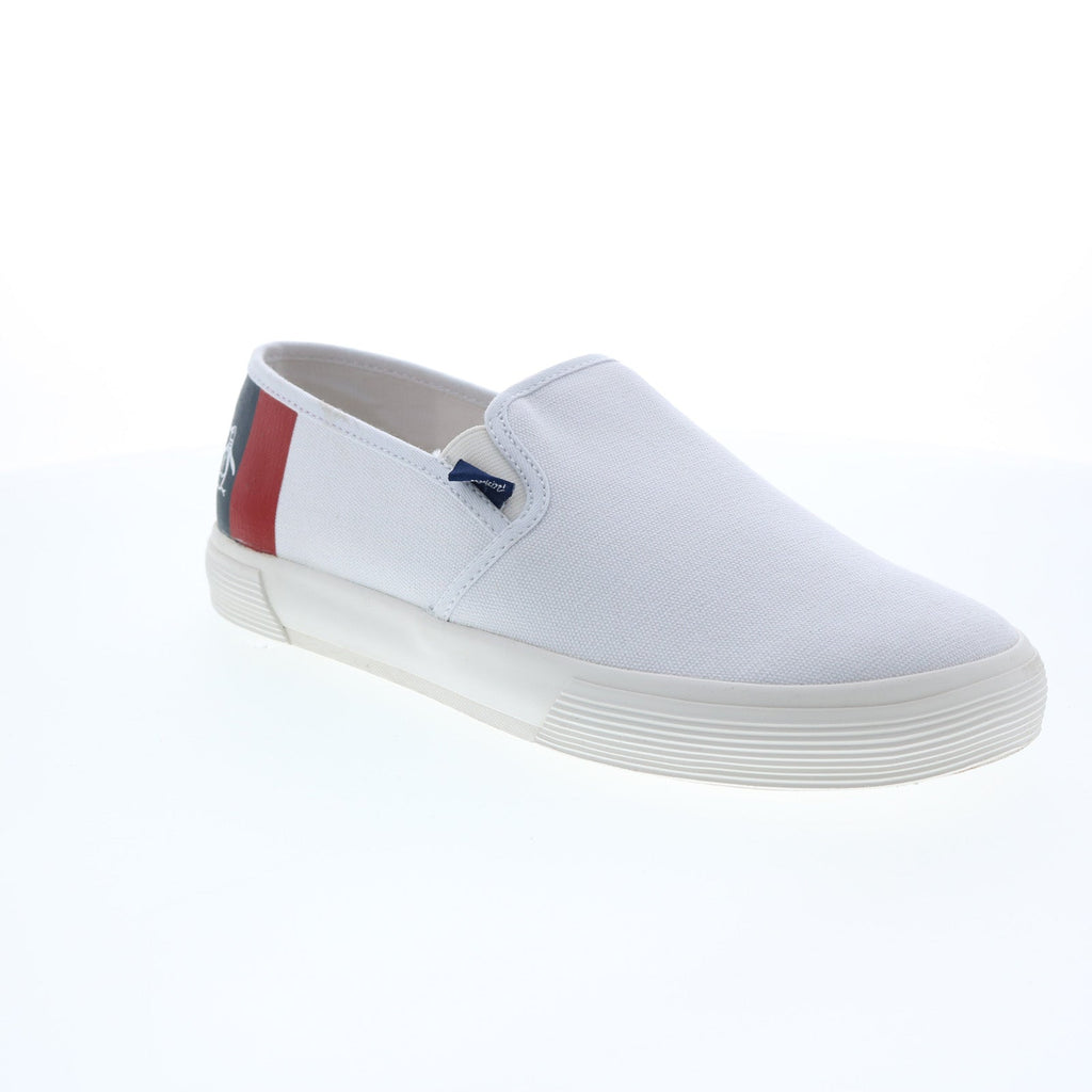 Original Penguin Petey Stripe Slip On PG00003 Mens White  display picture 1