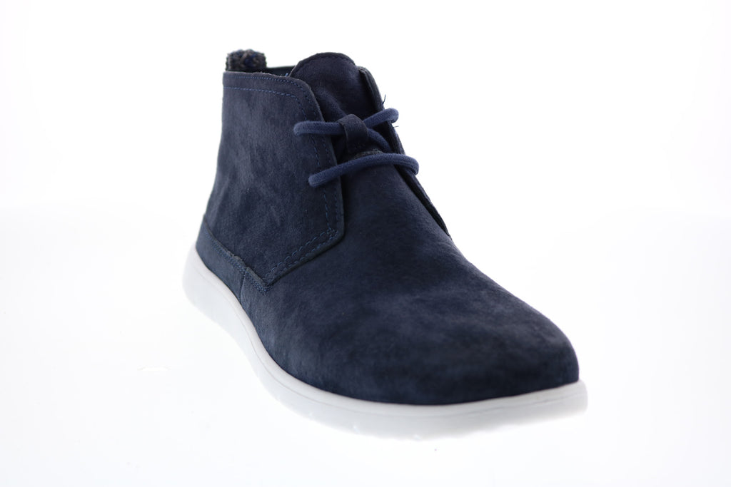 UGG Freamon Boots Mens Size 10 Blue Suede Chukka Ankle Casual Lace Up 1007645 Ugg Freamon 1007645-NWNV Mens Blue Suede Lace Up Chukkas  main image 2