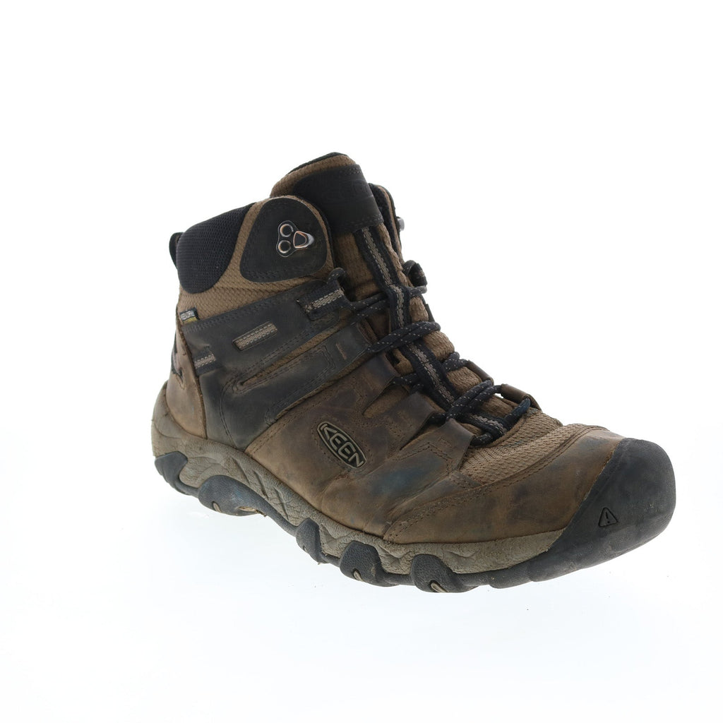 Keen Steens Mid Waterproof Hiking Boots 1022327 Mens Black Leather Hik