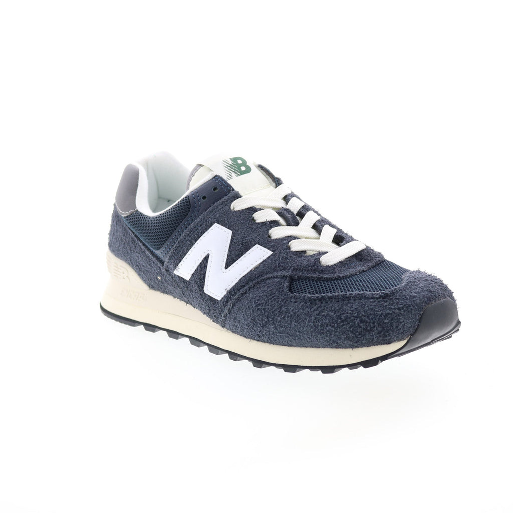 New Balance 574 U574RH2 Mens Black Suede Lace Up Lifestyle