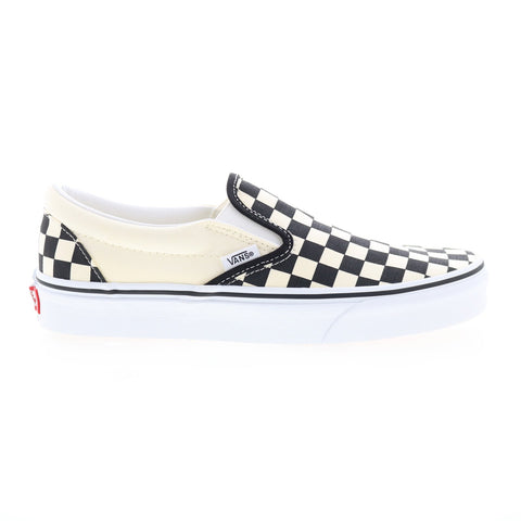 Vans Classic Slip-On VN000EYEBWW Mens Beige Canvas Lifestyle Sneakers Shoes