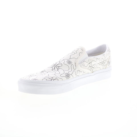 Vans Classic Slip-On VN0A33TB9HZ Mens Beige Canvas Lifestyle Sneakers Shoes