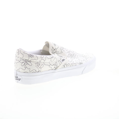 Vans Classic Slip-On VN0A33TB9HZ Mens Beige Canvas Lifestyle Sneakers Shoes