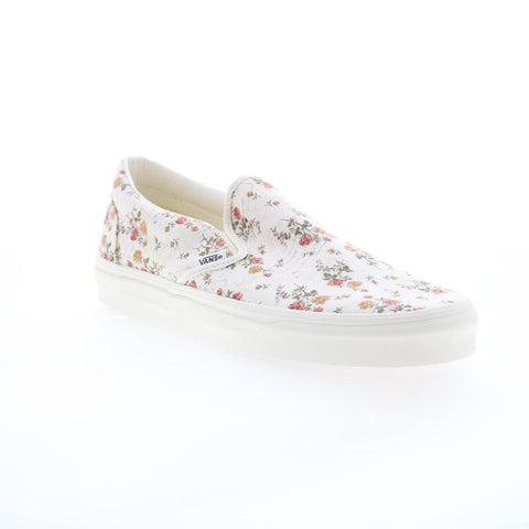 Vans Classic Slip-On VN0A38F7VMR Mens Beige Canvas Lifestyle Sneakers Shoes